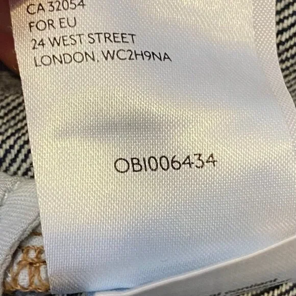 Free People Bailey Denim Fringe High Waist Mini Skirt Dark Blue 29 - Picture 8 of 9